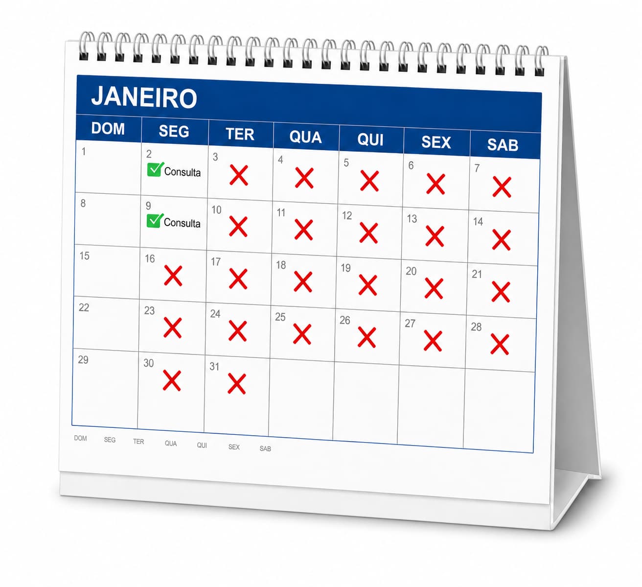 Agenda sem consultas